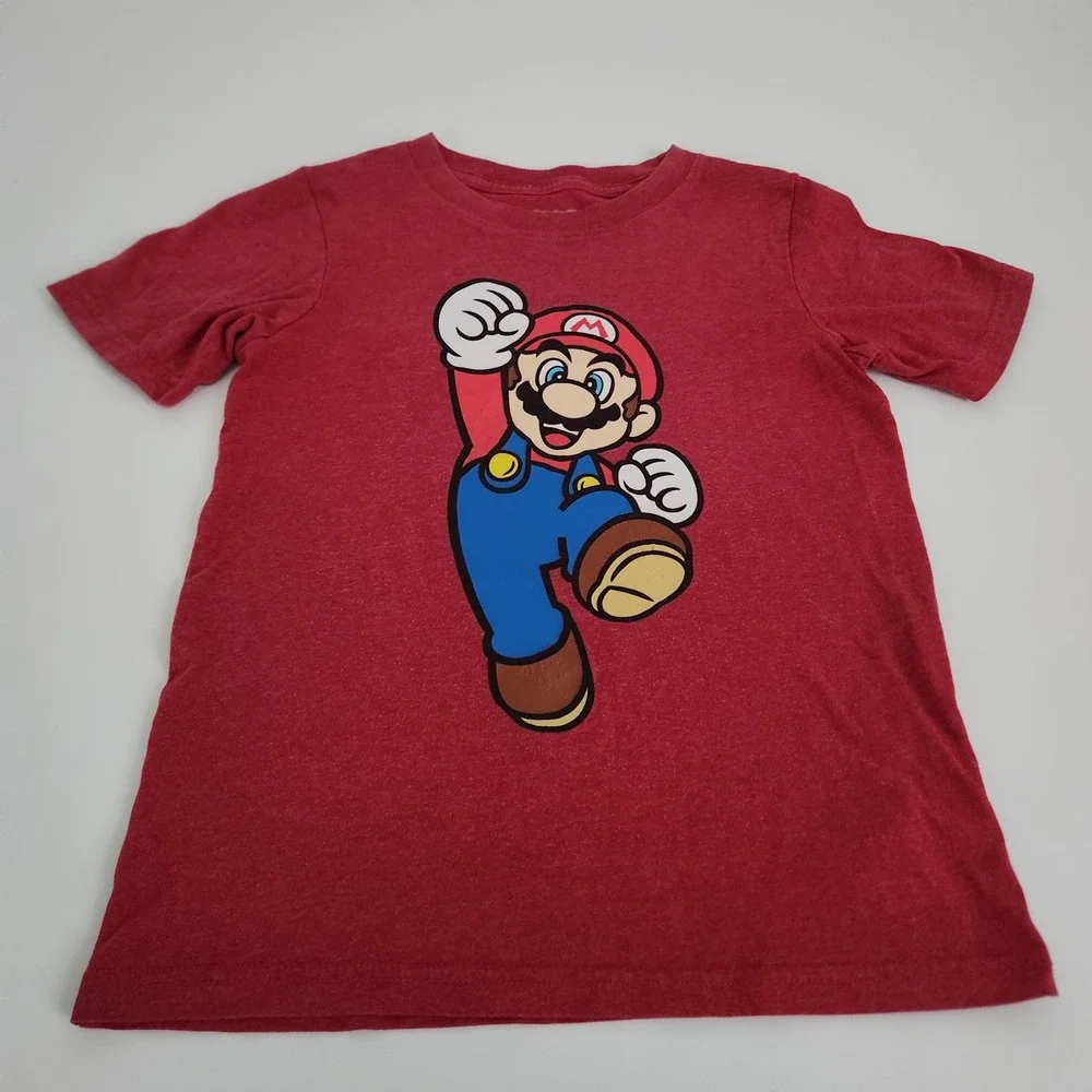 Nintendo Super Mario Kids Graphic T-Shirt‎ Red Size 7